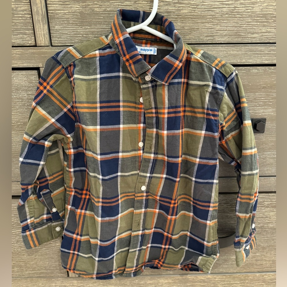 Mayoral Toddler Boys Plaid Button-Up Shirt